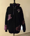Virgil Sanders Zip-Up Black Hoodie - Recreated Inspired Edition With Patch