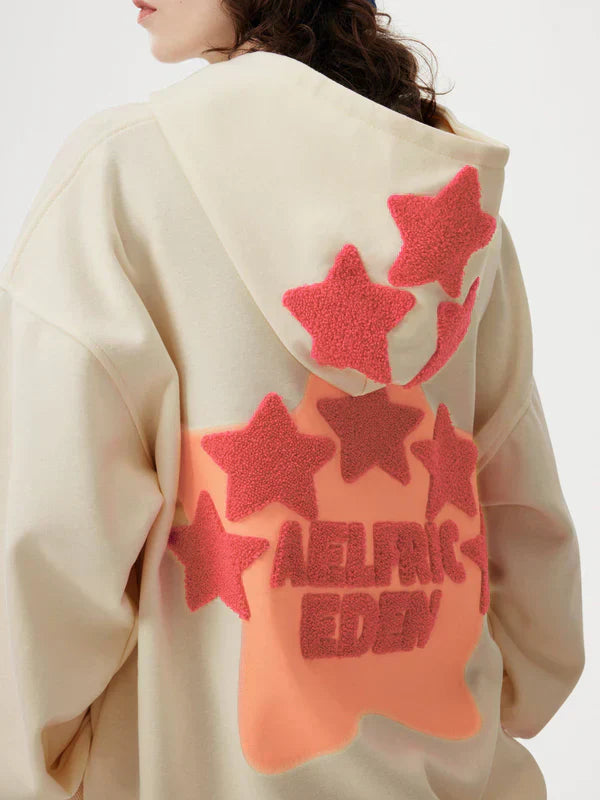 Vintage Embroidery Star Hoodie - Recreated Inspired Edition