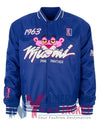 1963 Pink Panther Miami Blue Varsity Jacket - Recreated Inspired Edition