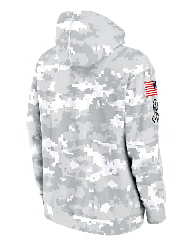 2024 Dallas Cowboys Arctic Camo Salute to Service Hoodie - Recreated Inspired Edition