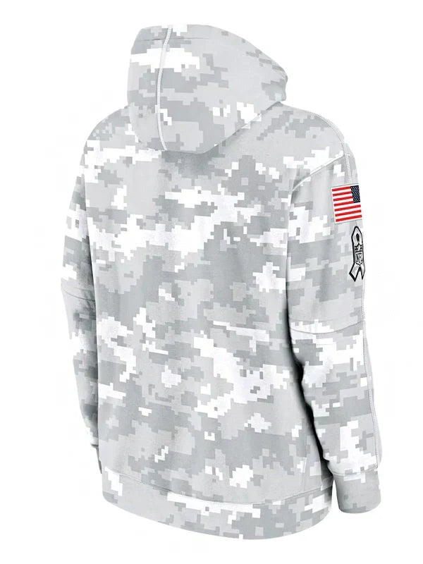 2024 Dallas Cowboys Arctic Camo Salute to Service Hoodie - Recreated Inspired Edition