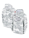 2024 Kansas City Chiefs Arctic Camo Salute to Service Hoodie - Recreated Inspired Edition