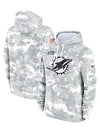 2024 Miami Dolphins Arctic Camo Salute to Service Hoodie - Recreated Inspired Edition