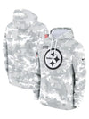 2024 Pittsburgh Steelers Arctic Camo Salute to Service Hoodie - Recreated Inspired Edition