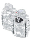 2024 San Francisco 49ers Arctic Camo Salute to Service Hoodie - Recreated Inspired Edition