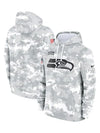 2024 Seattle Seahawks Arctic Camo Salute to Service Hoodie - Recreated Inspired Edition