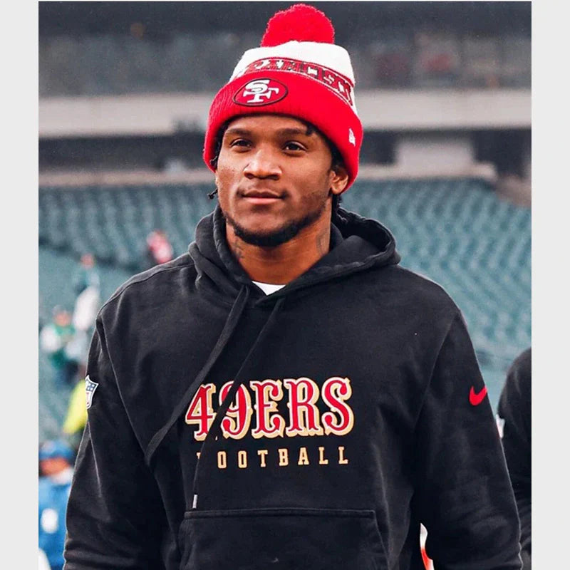 San Francisco 49ers Black Hoodie - Recreated Inspired Edition