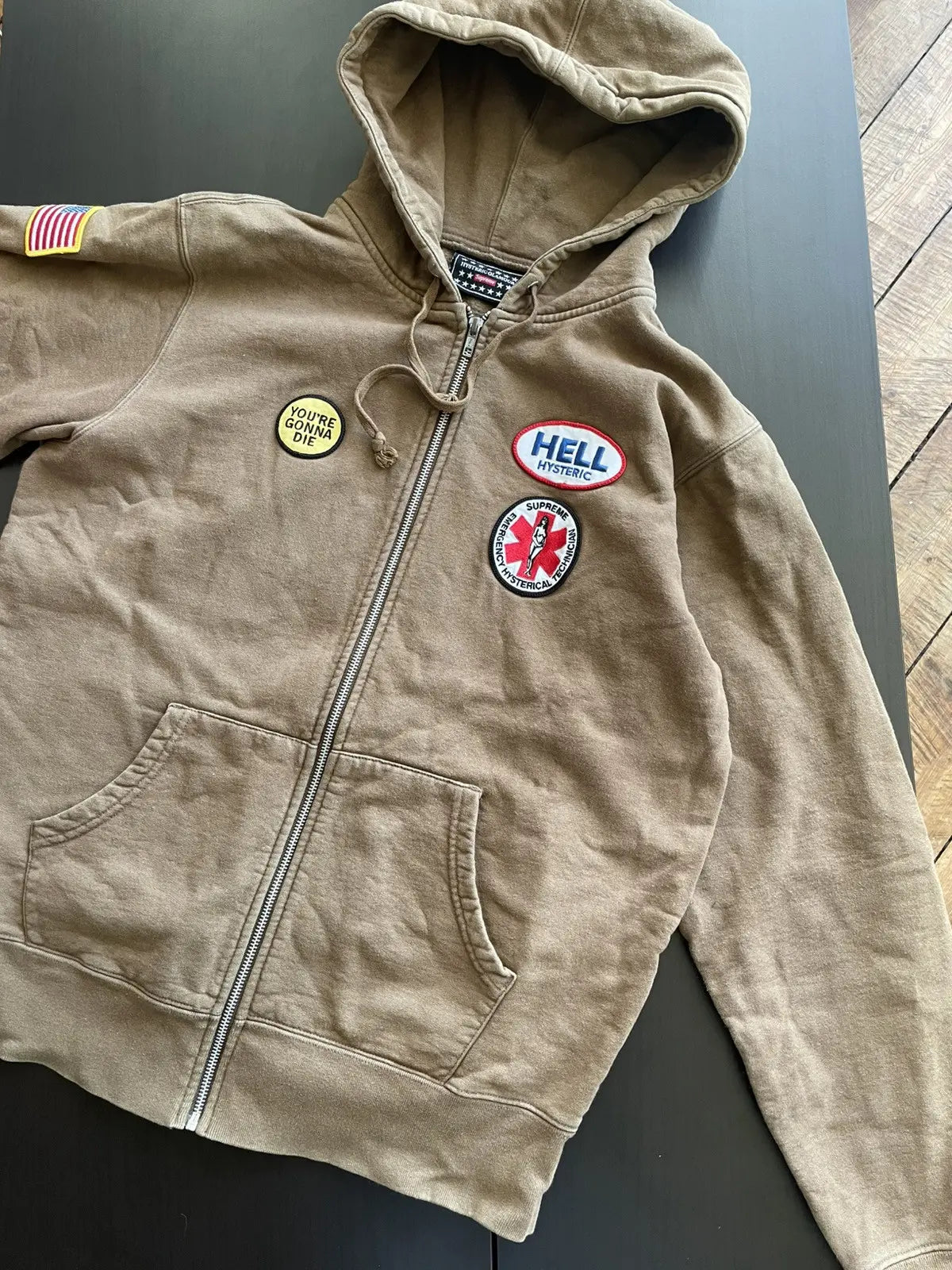 Supreme Hysteric Glamour Fuck Hand Skeleton Hoodie - Recreated Inspired Edition