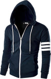 Mens Slim Fit Striped Hoodie - Recreated Inspired Edition