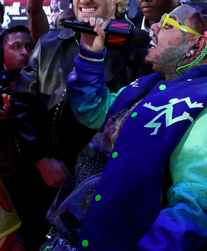 6ix9ine Jake Paul vs Anthony Joshua Varsity Jacket - Recreated Inspired Edition