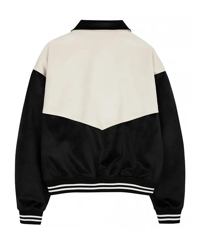 Black And White Classic Varsity Jacket - Recreated Inspired Edition