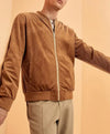 Brown Corduroy Bomber Jacket
