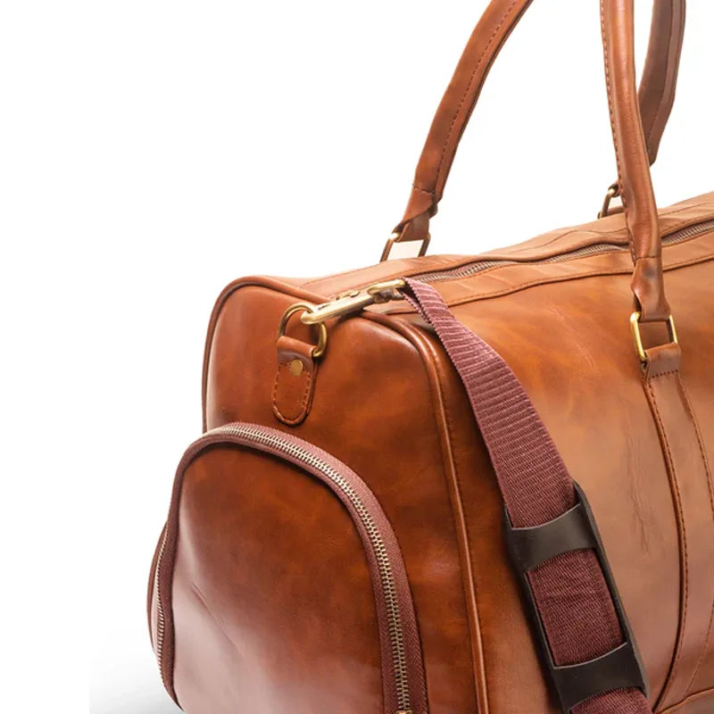 Brown Leather Travel Bag