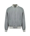 Essential Silver Satin Lettermen Bomber Jacket