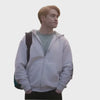 Heartstopper S03 Kit Connor Grey Hoodie - Recreated Inspired Edition