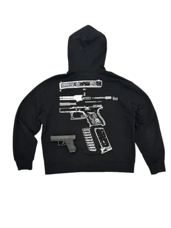 In Glock We Trust Zip-Up Hoodie - Recreated Inspired Edition