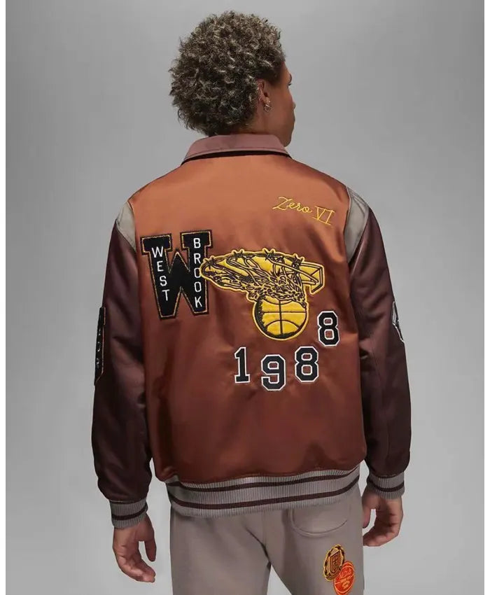 Jordan x NBA Honor The Gift Westbrook Varsity Jacket - Recreated Inspired Edition