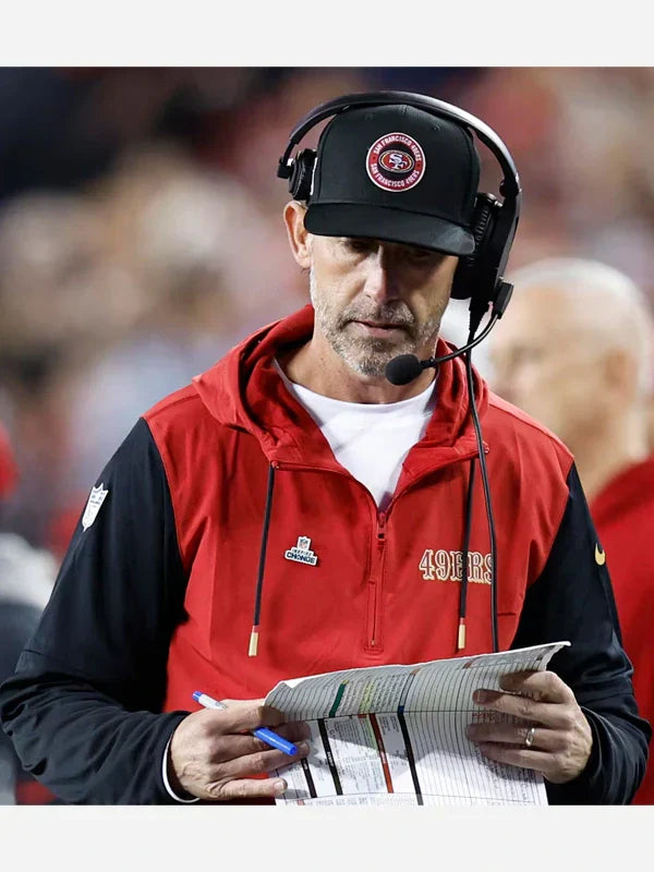 Kyle Shanahan San Francisco 49ers Sideline Hoodie - Recreated Inspired Edition