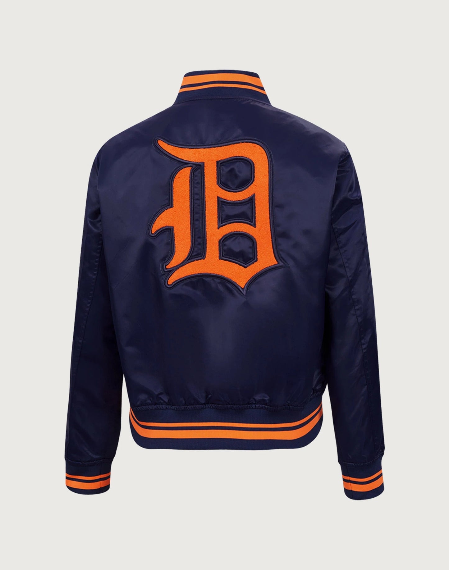 womens Pro Standard MLB Detroit Tigers Retro Classic Rib Satin Jacket