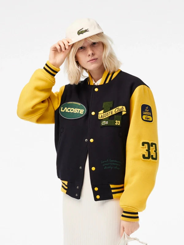 Lacoste Two-Tone Letterman Jacket