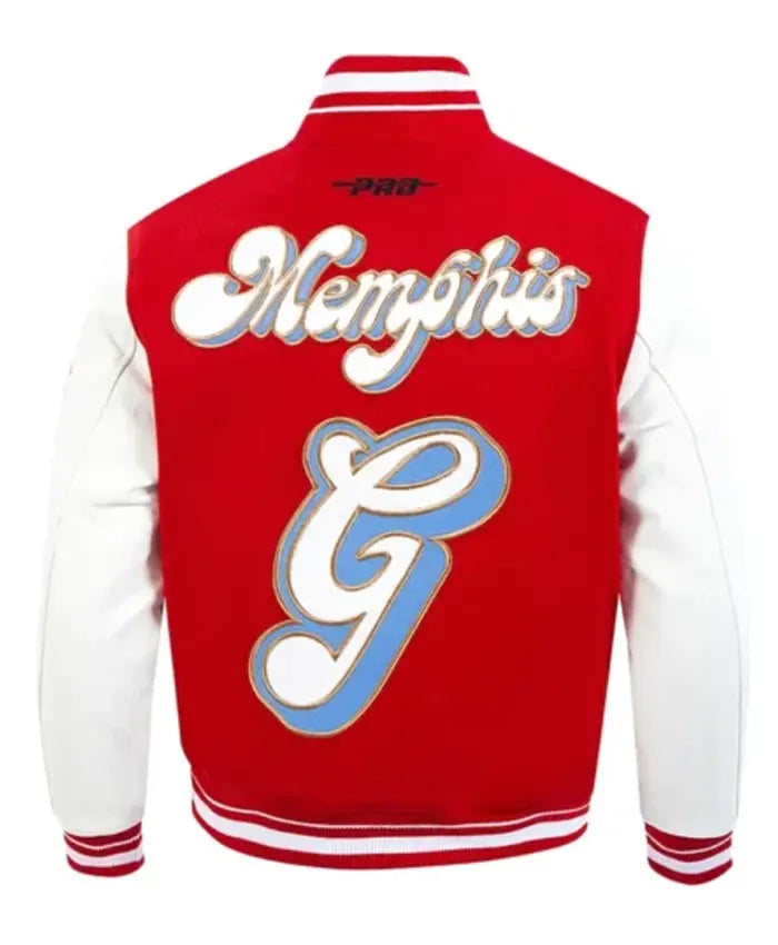 Memphis Grizzlies 2024/25 City Edition Chenille Varsity Jacket - Recreated Inspired Edition