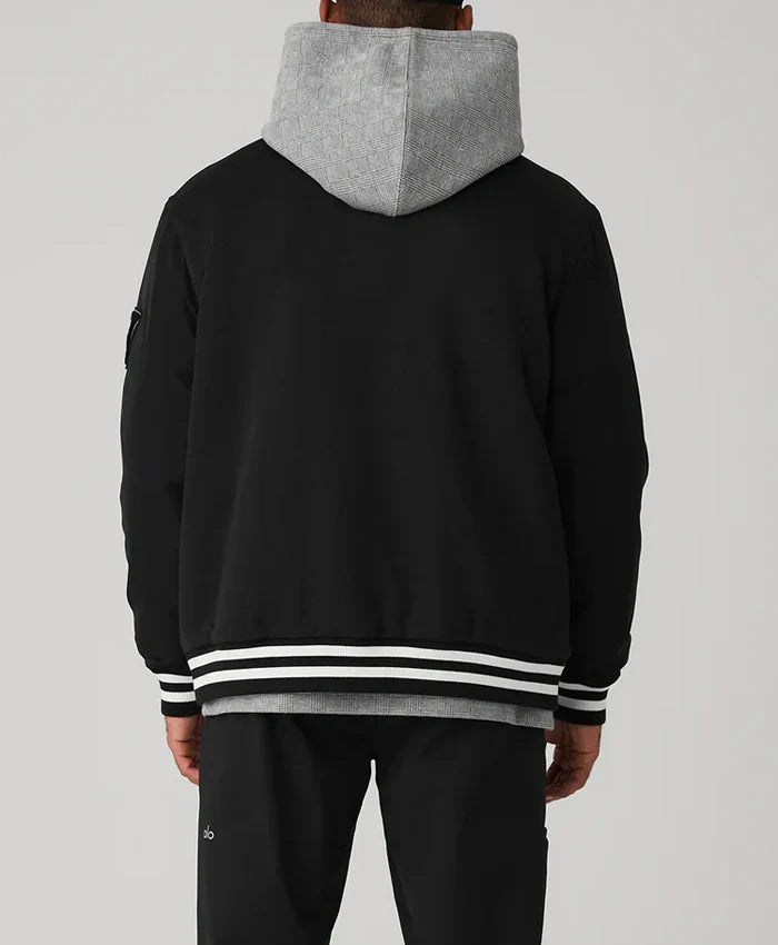 Men’s Black Vintage Varsity Jacket - Recreated Inspired Edition