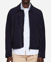 Men’s Blue Suede Leather Jacket