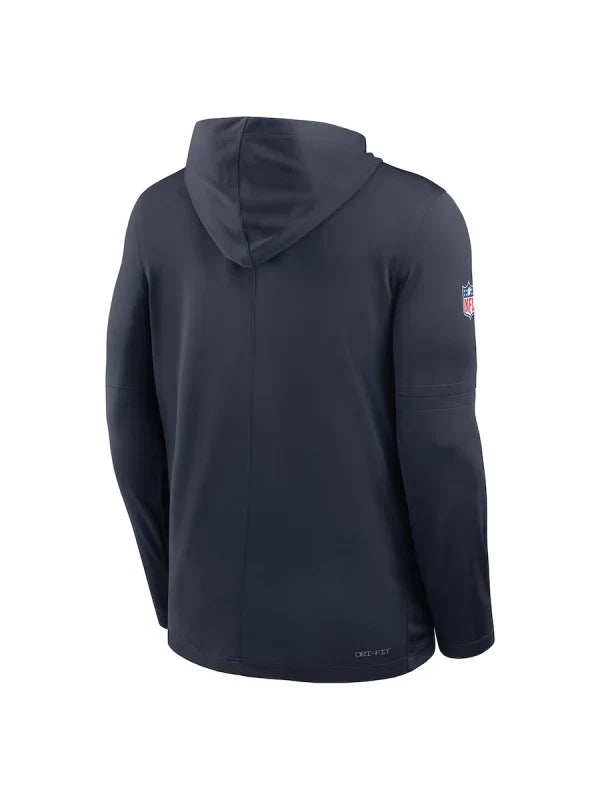 Chicago Bear Sideline Performance Long Sleeve Hoodie - Recreated Inspired Edition T-Shirt