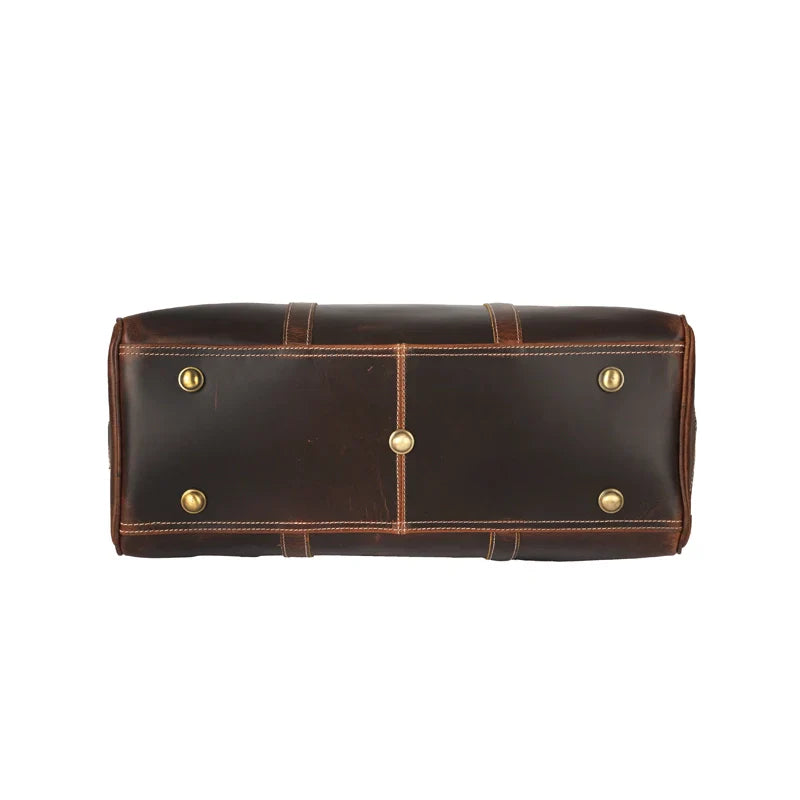 Men’s Distressed Brown Casual Weekender Bag