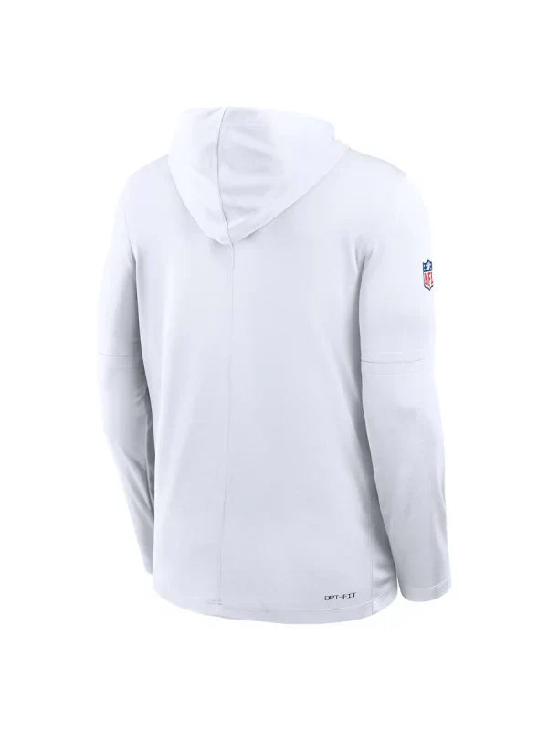 Kansas City Chiefs Sideline Performance Long Sleeve Hoodie - Recreated Inspired Edition T-Shirt