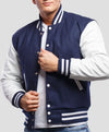 Men’s Royal Blue Varsity Lettermen Jacket