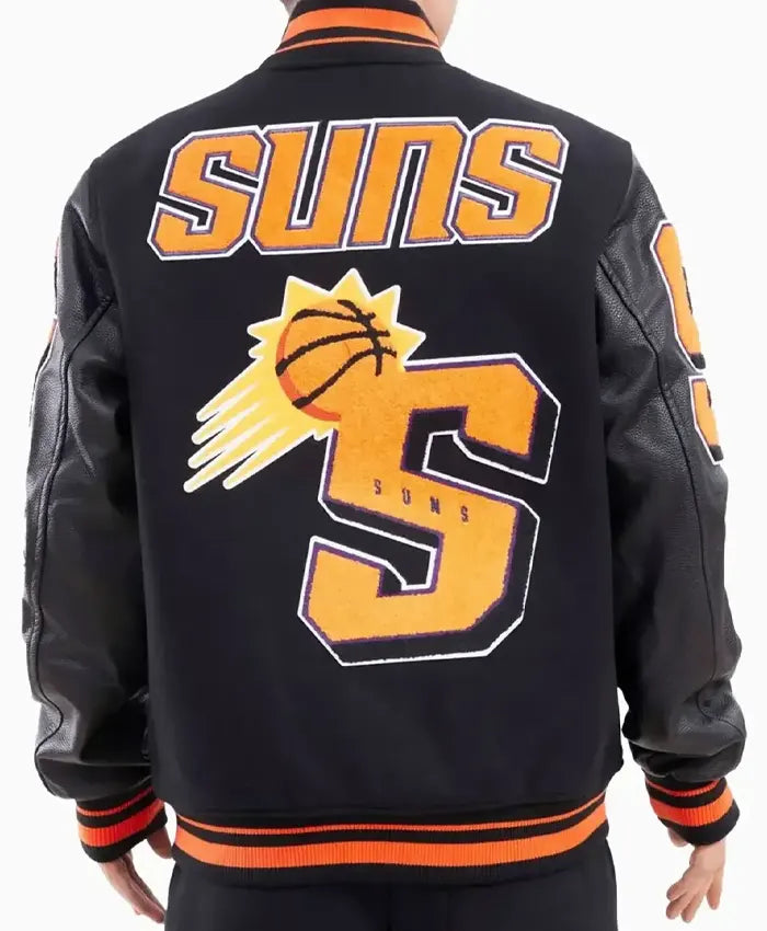 NBA Phoenix Suns Mashup Logo Varsity Jacket - Recreated Inspired Edition
