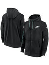 Philadelphia Eagles Black Sideline Club Full-Zip Hoodie - Recreated Inspired Edition