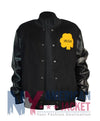 Notre Dame Rudy Irish Black Varsity Bomber Jacket