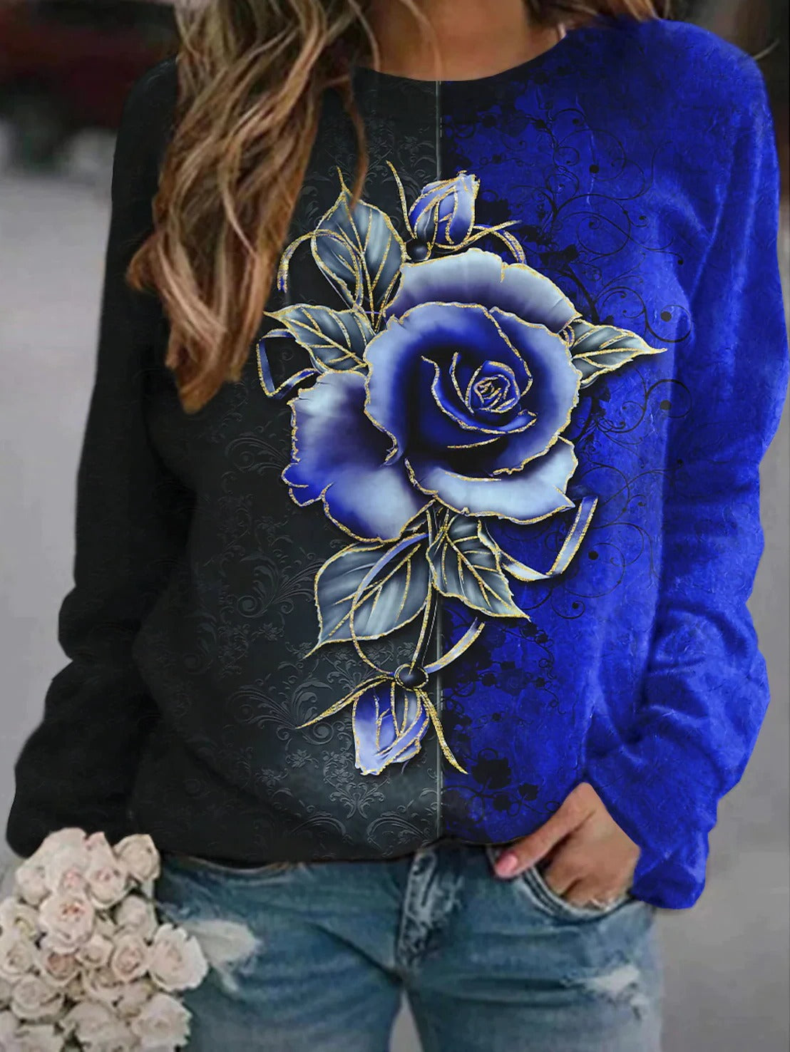 2026 Amazon Aliexpress Wish Cross-Border Hot-Selling Round-Neck Long-Sleeved Women's Sweatshirt