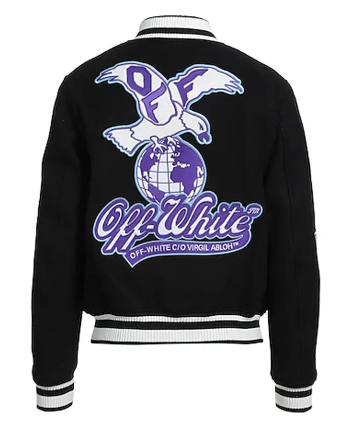 OFF-White Eagle Varsity Jacket - Recreated Inspired Edition