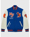 OVO Knicks Blue Varsity Jacket - Recreated Inspired Edition