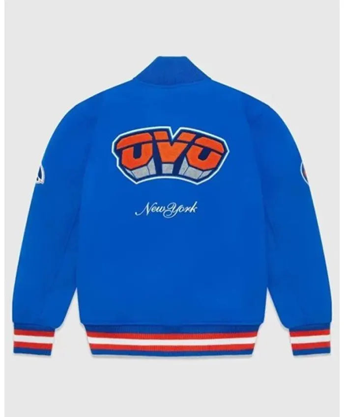 OVO x NBA Knicks Varsity Jacket - Recreated Inspired Edition