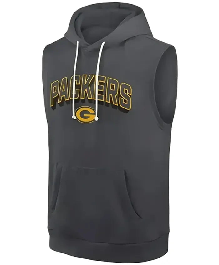 Packers Matt Lafleur Grey Fleece Hoodie - Recreated Inspired Edition