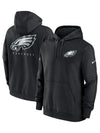 Philadelphia Eagles Black Sideline Club Pullover Hoodie - Recreated Inspired Edition