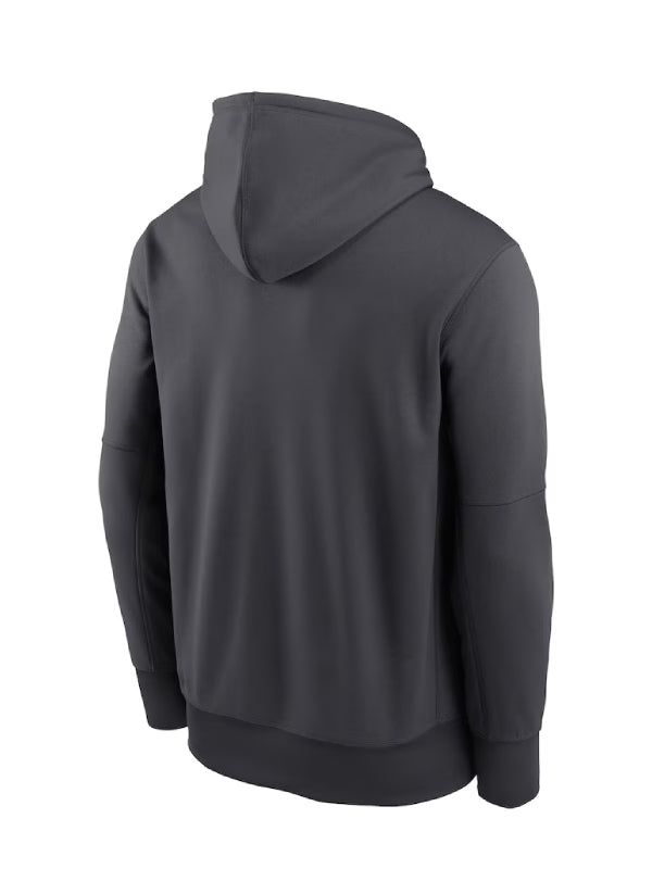 Pittsburgh Steelers Nike Anthracite Toss Sweep Performance Hoodie - Recreated Inspired Edition