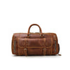 Real Brown Leather Weekender Bag