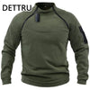Outdoor Men's TacticalFleece Jacket Clothes Warm Zippers Pullover Men Windproof Coat Thermal Hiking Sweatshirt