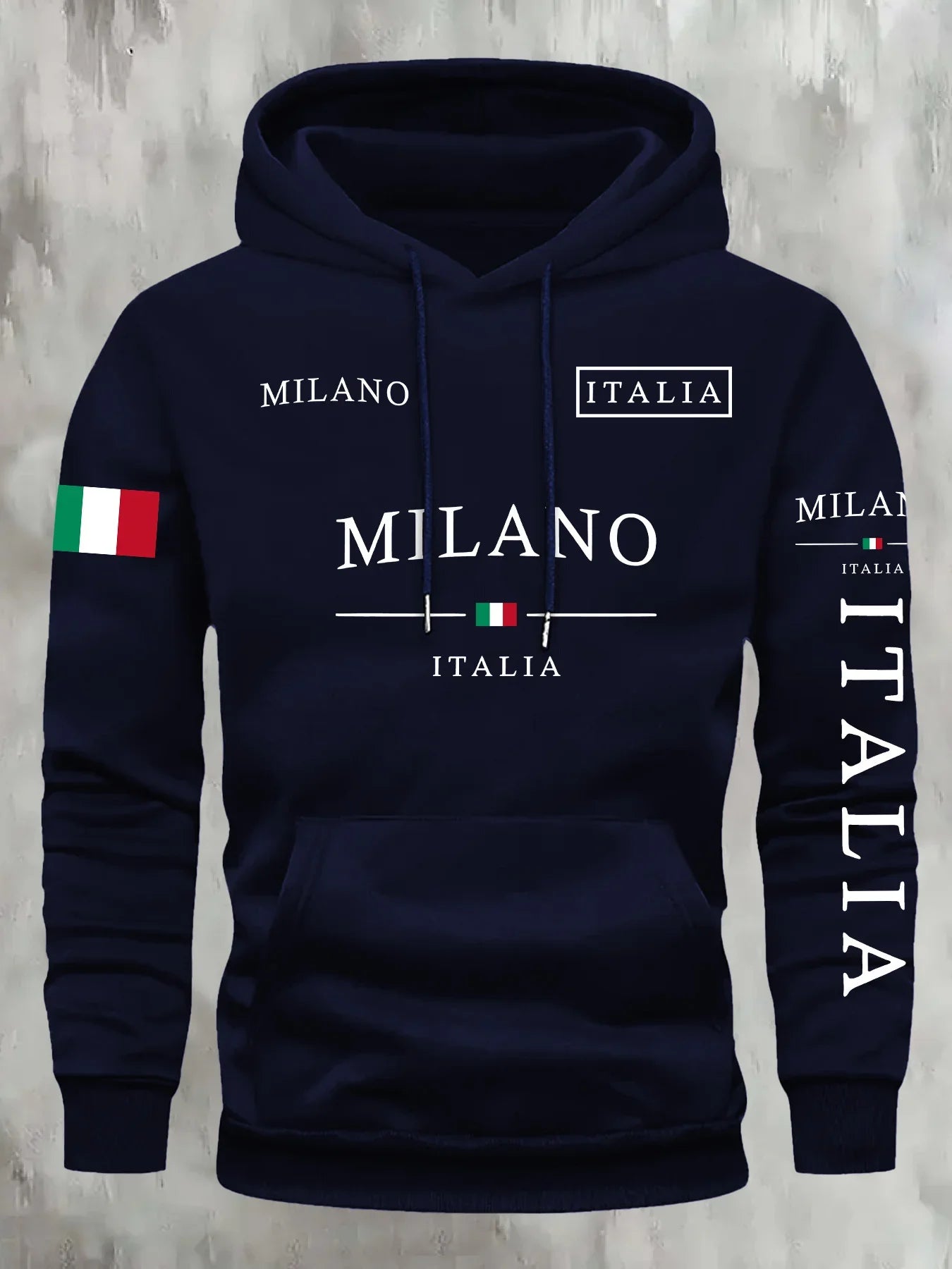 ITALIA MILANO Men Women Hoodie Outdoor Street Casual Sports Vacation Trend Spring Autumn Winter Couple Sweatshirt Top Clothing