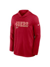 San Francisco 49ers Sideline Performance Long Sleeve Hoodie - Recreated Inspired Edition T-Shirt