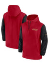 San Francisco 49ers Sideline Pre-Game Half-Zip Hoodie - Recreated Inspired Edition Jacket