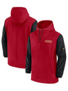 San Francisco 49ers Sideline Pre-Game Half-Zip Hoodie - Recreated Inspired Edition Jacket