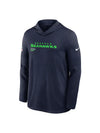 Seattle Seahawks Sideline Performance Long Sleeve Hoodie - Recreated Inspired Edition T-Shirt
