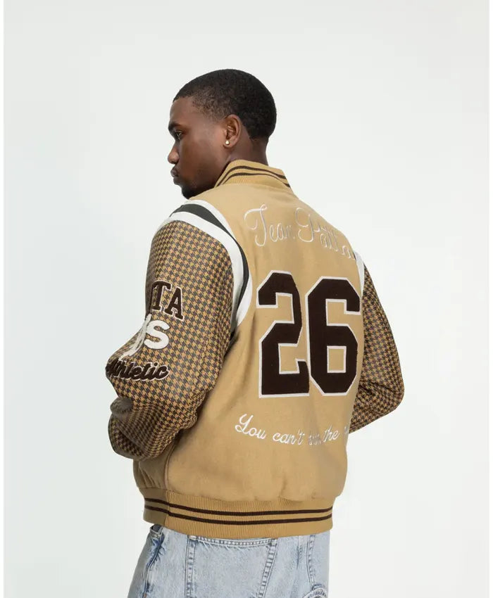 Patta Athletic Houndstooth Varsity Jacket - Recreated Inspired Edition