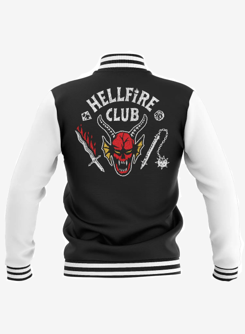 Stranger Things Hellfire Club Varsity Jacket - Recreated Inspired Edition